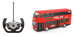 Power Joy RC Double-Decker Bus Toy with Lights  Random Color Selection - Sold per piece