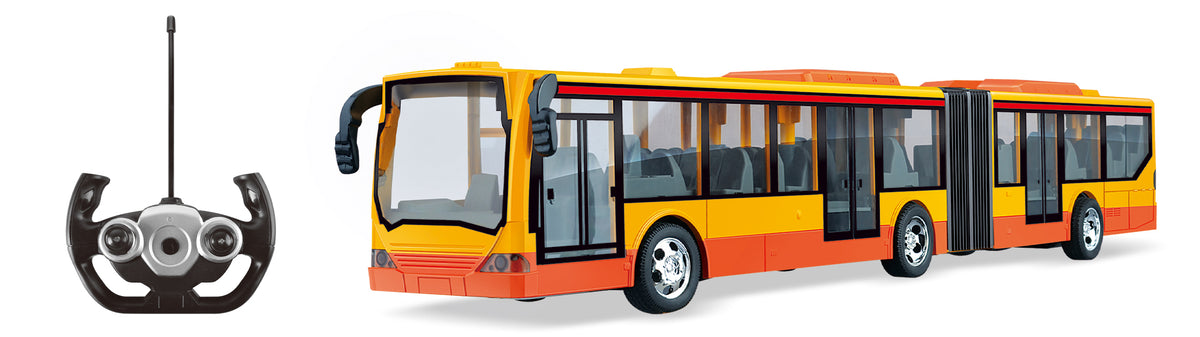 Power Joy RC Double-Decker Bus Toy with Lights  Random Color Selection - Sold per piece