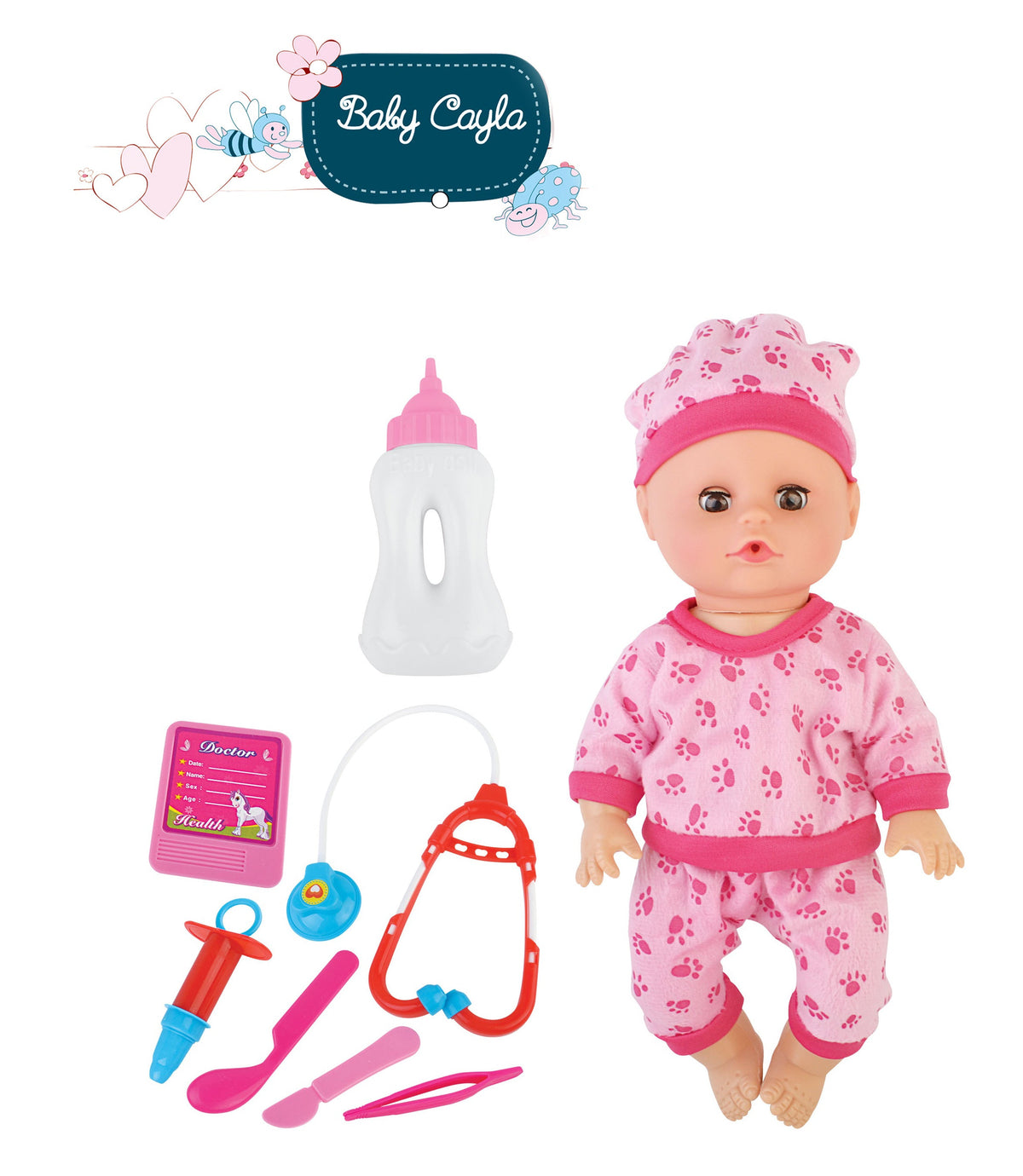 Power Joy Baby Cayla Doctor طقم يعمل بالبطارية