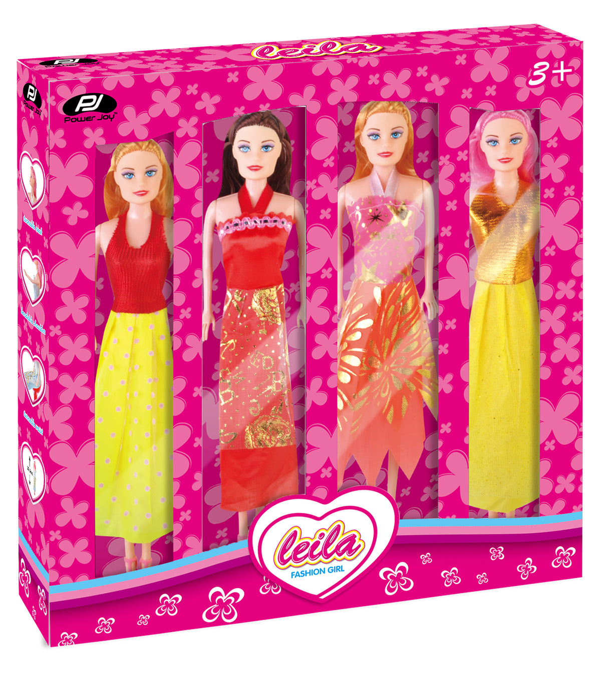 Power Joy Leila Fashion Doll 4-in 1 Assortment