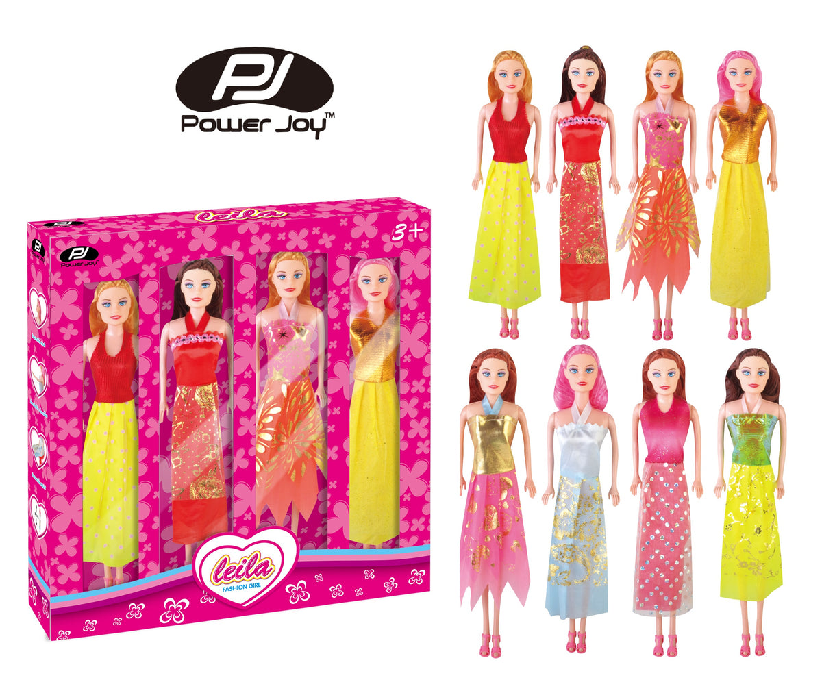 Power Joy Leila دمية أزياء ٤-in ١ تشكيلة