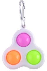 Power Joy Fidget Toy Dimple 3 Pop Keychain