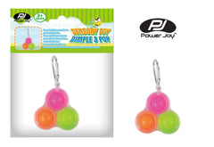 Power Joy Fidget Toy Dimple 3 Pop Keychain