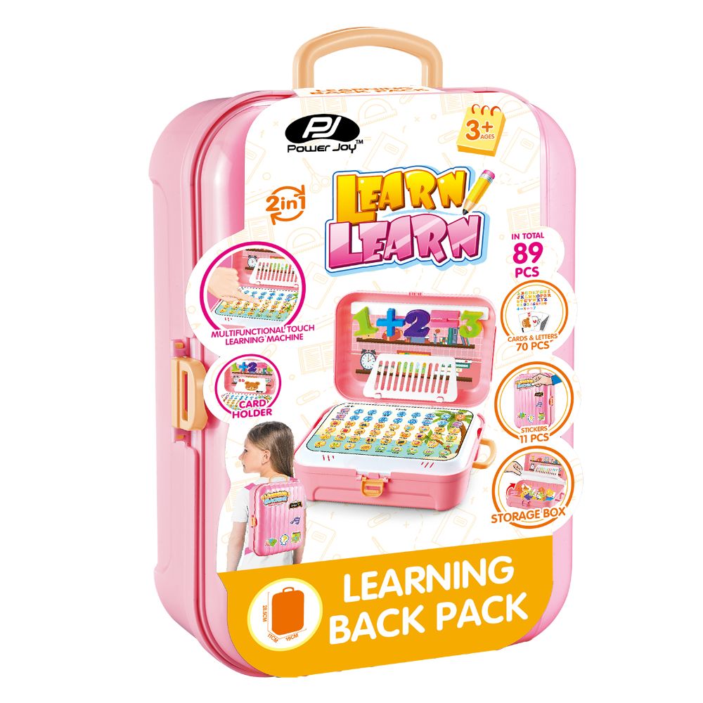 Power Joy Multi-Function Learning Backpack Art طقم for Kids