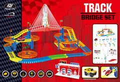 Power Joy Vroom Magic Track Bridge Battery-Operated Vehicle Set