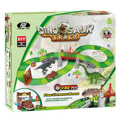 Power Joy Magic Track Dinosaur 182-pieces Battery Operated