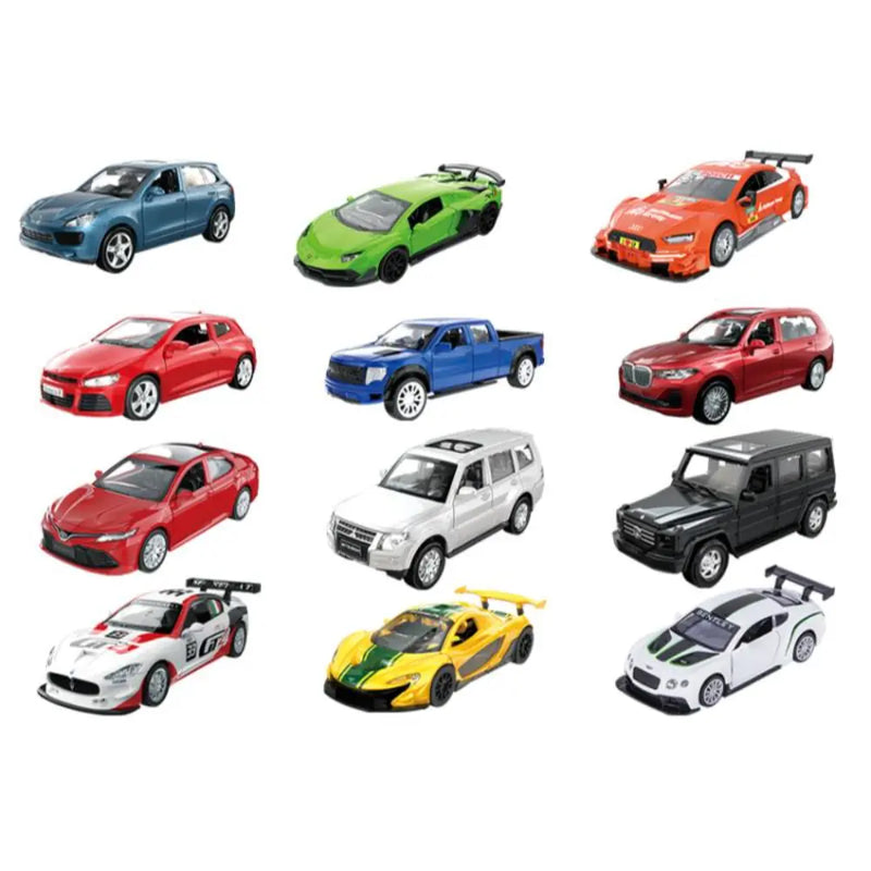 Power Joy Vroom Vroom 4.5 Inch Diecast Car Pack â€“ Licensed 3-pieces Toy Set