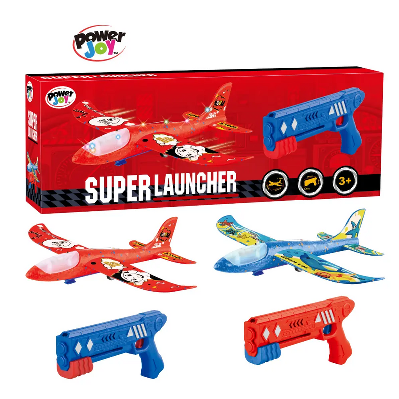 Power Joy Vroom Vroom Battery-Operated Super Launcher Toy Assorted Colors - Sold per piece