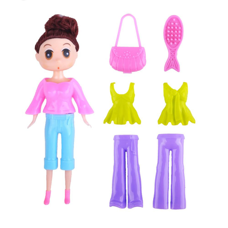 Kidzpro Fashion Doll Snap On 7-pieces Set