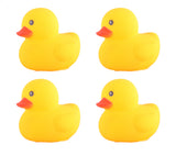 Kidzpro Floating Duck Bath Toys 4-Piece Set - Cute Rubber Duck Water Play Toys for Babies & Toddlers