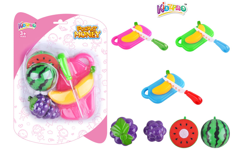 Kidzpro Fruit & Vegetable Play Set  Assorted Pretend Play Food Toys for Kids