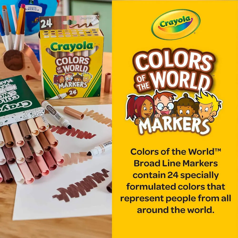Crayola 24 Ct Cotw Bl Markers