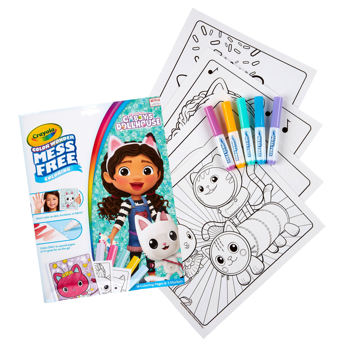 Crayola Color Wonder Colouring Set Gabby's Dolhouse