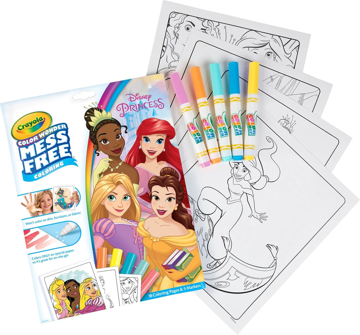 Crayola Color Wonder Disney Princess Coloring Book