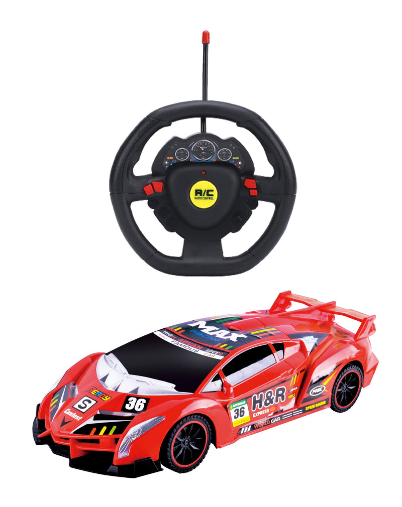 Kidzpro ١:١٠ بالتحكم عن بُعد Super Racer سيارة مع Lights متنوع Colors
