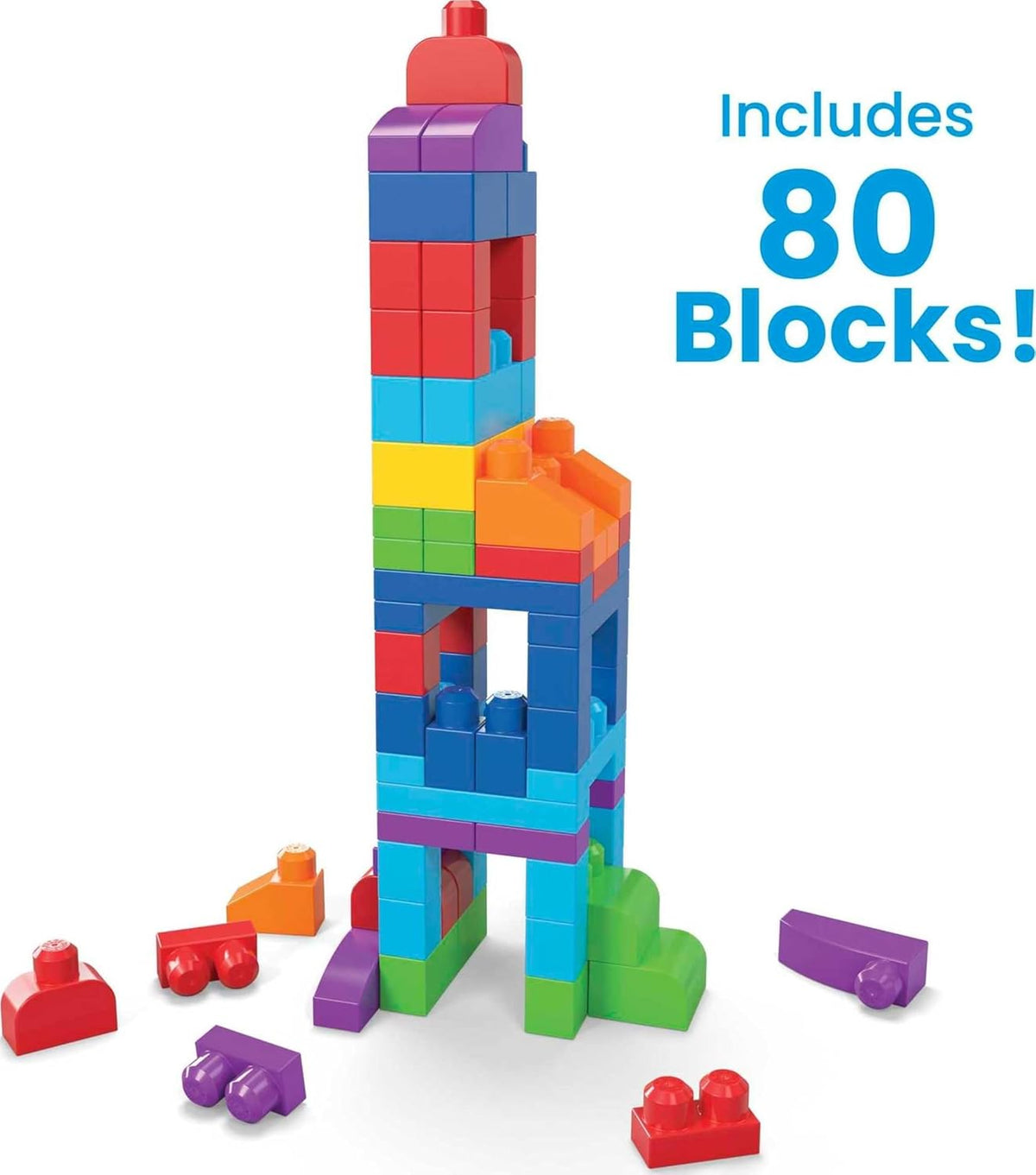 Megablocks First Builders Big Building Bag - ٨٠ قطعة