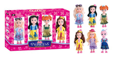 Power Joy Leila Princess Mini Sisters 4-in-1 Fashion Princess Doll Collection with Accessories for Kids