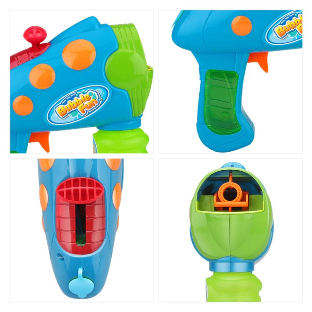 Power Joy Bubble Fun ٢-in-١ Water Squirter and Bubble Blaster for Kids