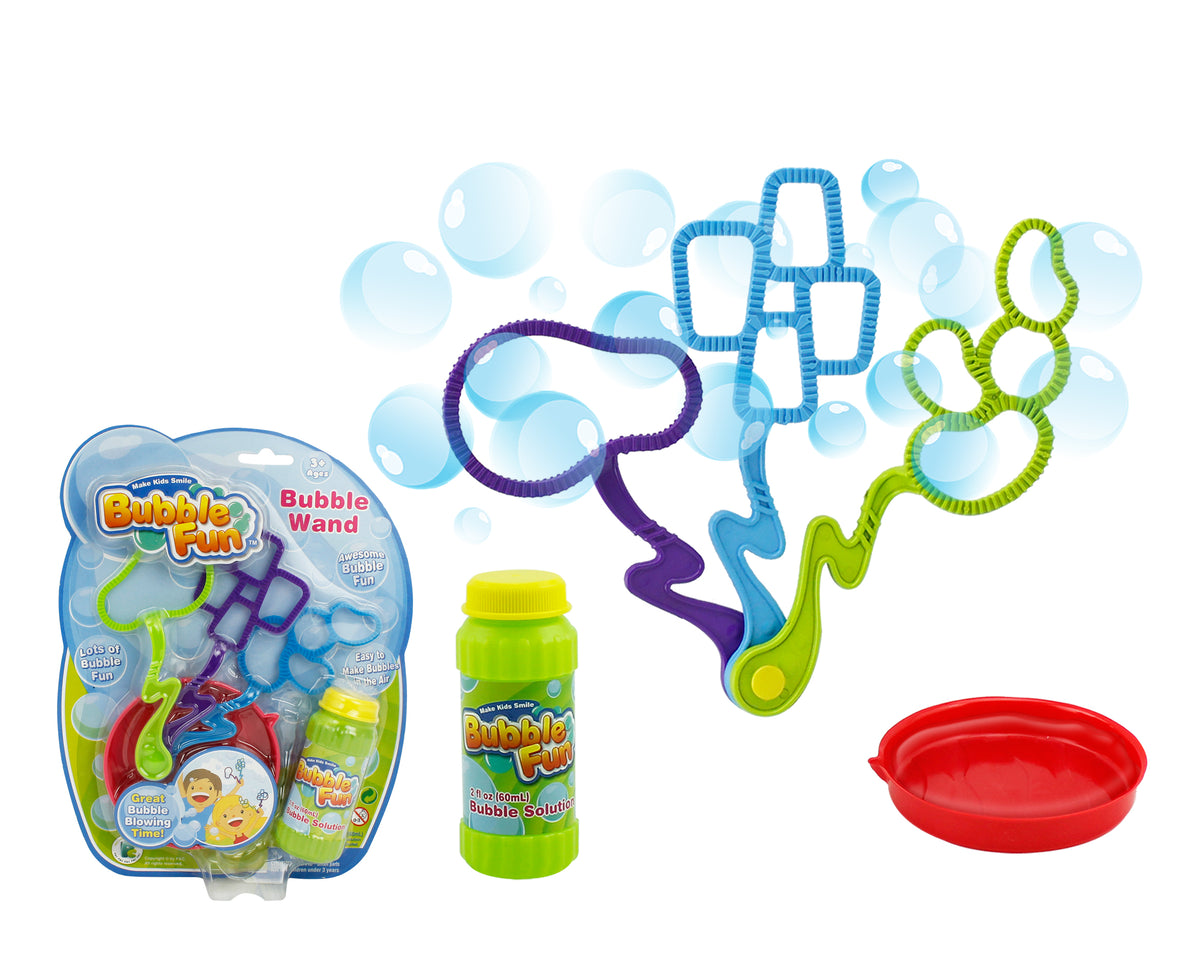 Power Joy Bubble Wand Outdoor Playset for Kids
