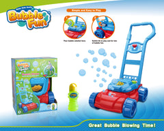 Power Joy Battery-Operated Bubble Mower for Kids Outdoor Play