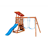 Dynamic Sports Arabian Cat Wooden Swing Set with Slide