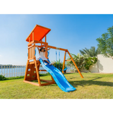 Dynamic Sports Arabian Cat Wooden Swing Set with Slide
