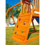 Dynamic Sports Arabian Cat Wooden Swing Set with Slide