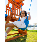 Dynamic Sports Arabian Cat Wooden Swing Set with Slide