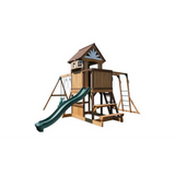 Dynamic Sports Arabian Tahr Wooden Swing Set with Viewing Deck