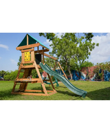Dynamic Sports Arabian Baboon Wooden Swing Set with 2 Swings & Trapeze