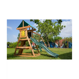 Dynamic Sports Arabian Baboon Wooden Swing Set with 2 Swings & Trapeze