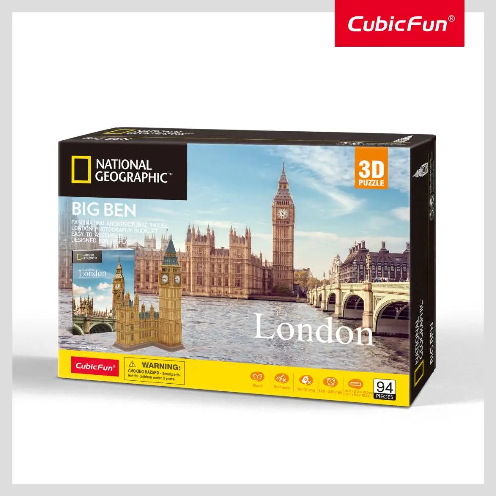 National Geo 3D Puzzle Big Ben London 2 94-Piece