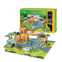 Ngeokids 3D Puzzle Jungle Adventure Playset