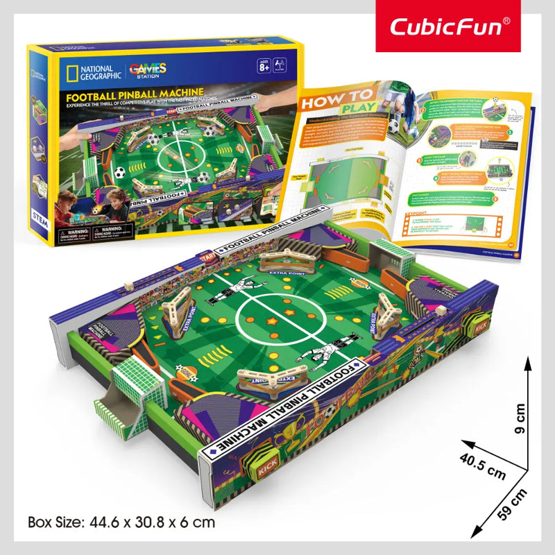 National Geographic 3D Puzzle Football Pinball Machine 117-pieces