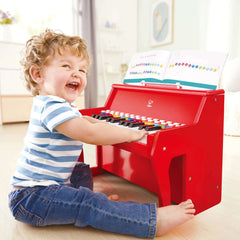 Hape Learn with Lights Piano Red Interactive Music Playset for Kids