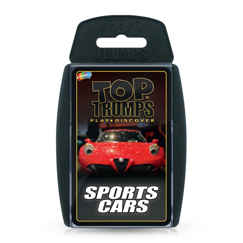 Top Trumps Card لعبة Sports Cars Edition مع Speed, Engine & Racing Facts