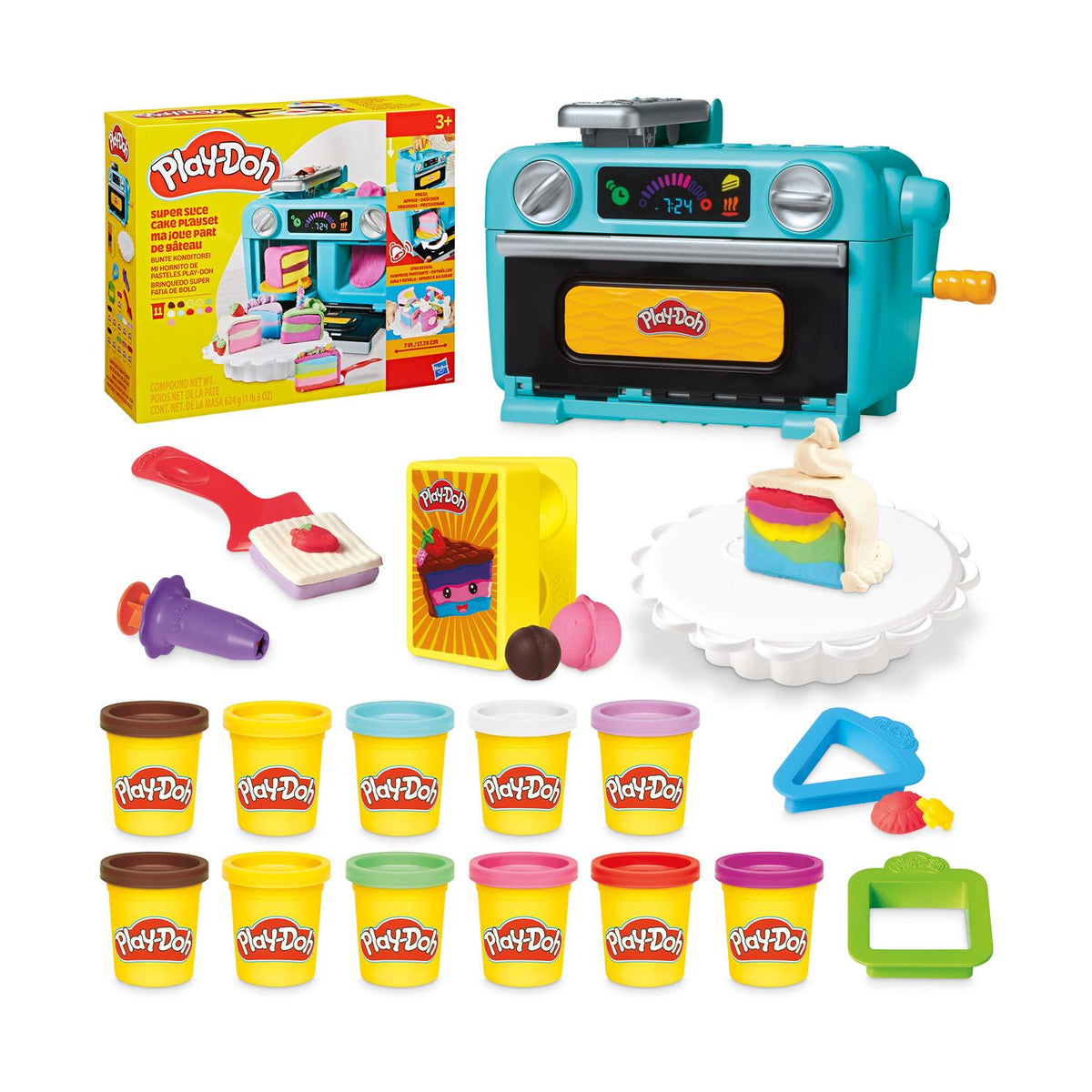 Play-Doh Super Slice Cake-Making Playset for Kids
