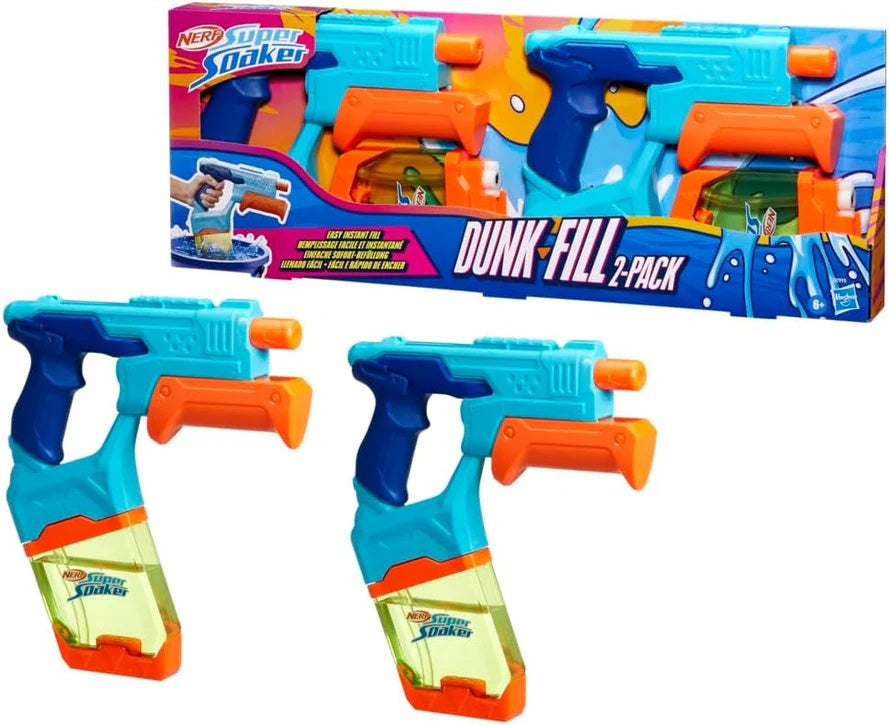Nerf Soaker Dunk-Fill Water Blaster ٢ Pack