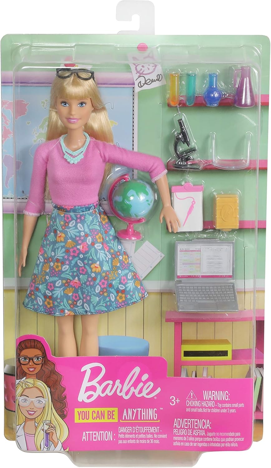 Barbie دمية أزياء مع Teacher-Inspired Look Toys for Kids