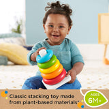Fisher-Price Rock-Stack Eco-Friendly Baby Toy Classic Stacking Rings