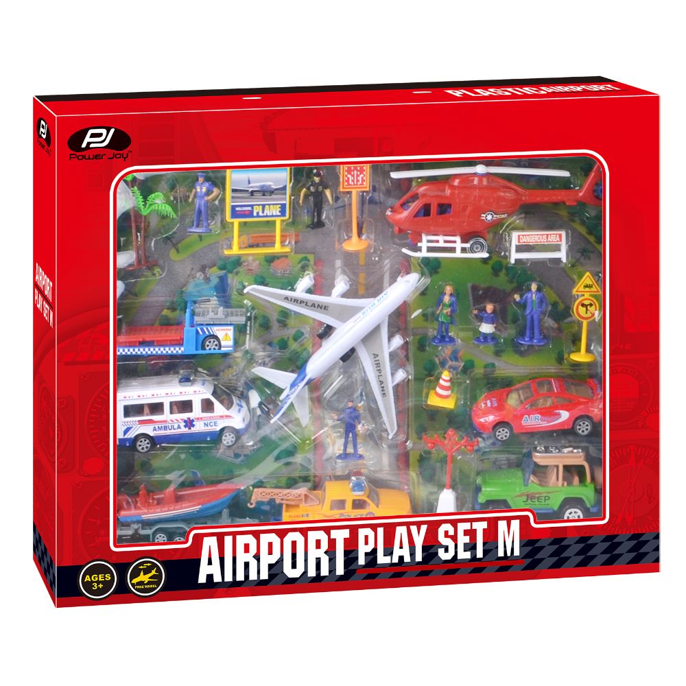 Power JoyVroom Vroom Airport مجموعة لعب M تشكيلة