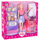 Power Joy Leila Grocery Shop Fashion Doll Set  Assortment - 30 cm
