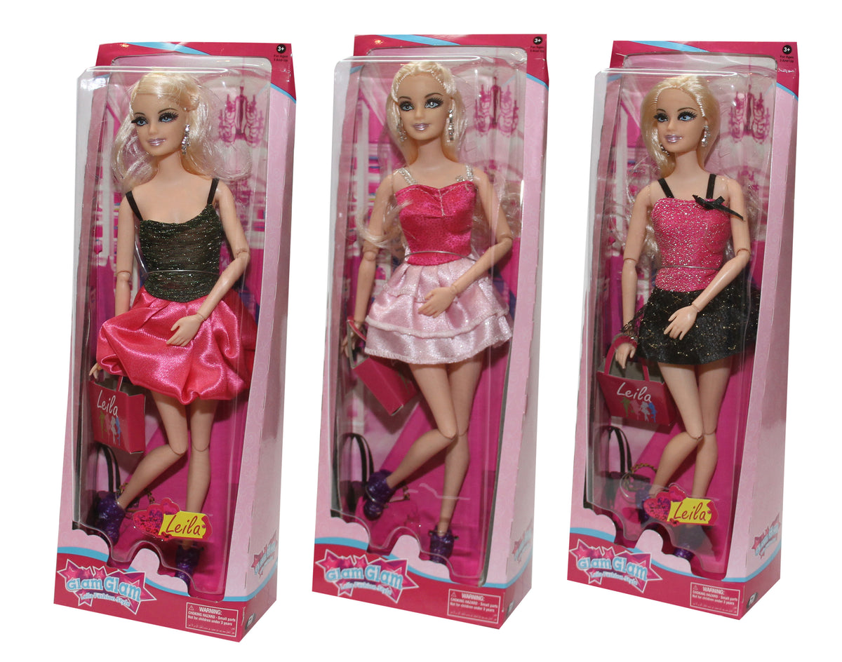 Power Joy Leila 29cm Fashion Doll with Articulated Joints Assorted Styles - Sold per piece
