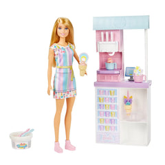 Barbie Ice Cream Shopkeeper Playset for Kids