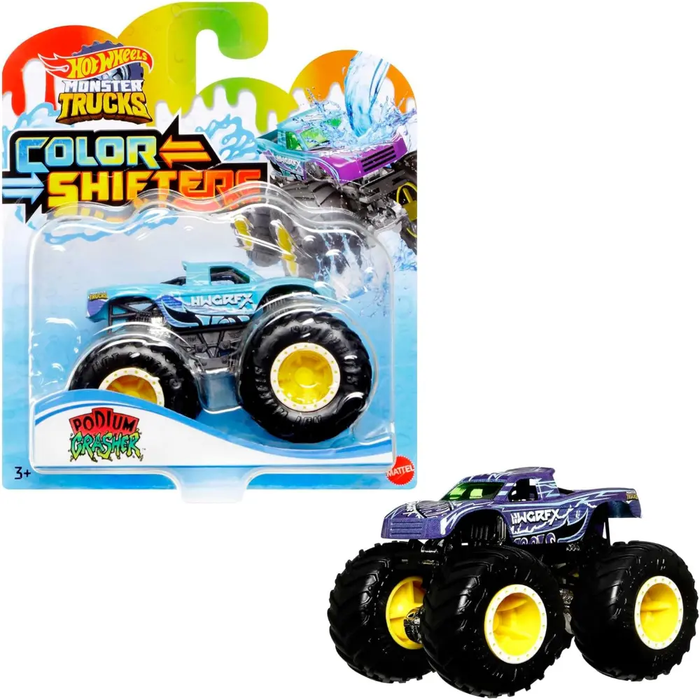 Hot Wheels Monster Trucks Color Shifters Night Shifter متنوع Colours