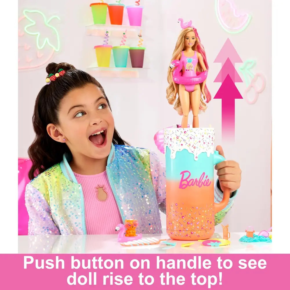 Barbie Pop Reveal Rise & Surprise Gift Set With Scented Doll, Squishy Scented Pet & More, 15+ Surprises