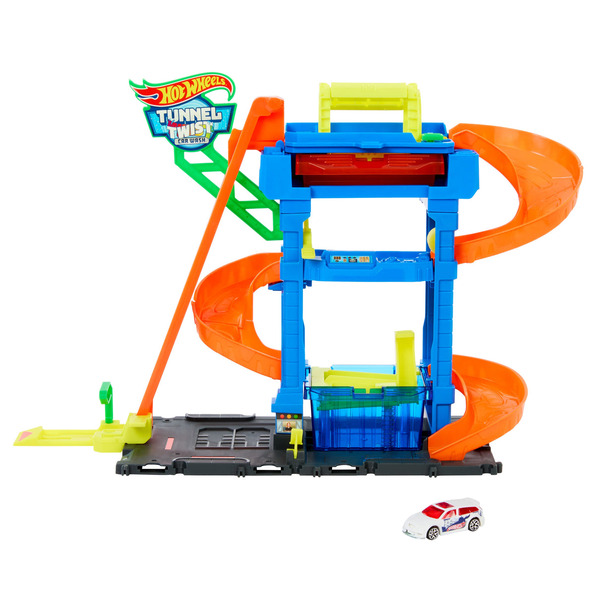 Hot Wheels City Tunnel Twist Car Wash Shifter Playset & Accessories for Kids