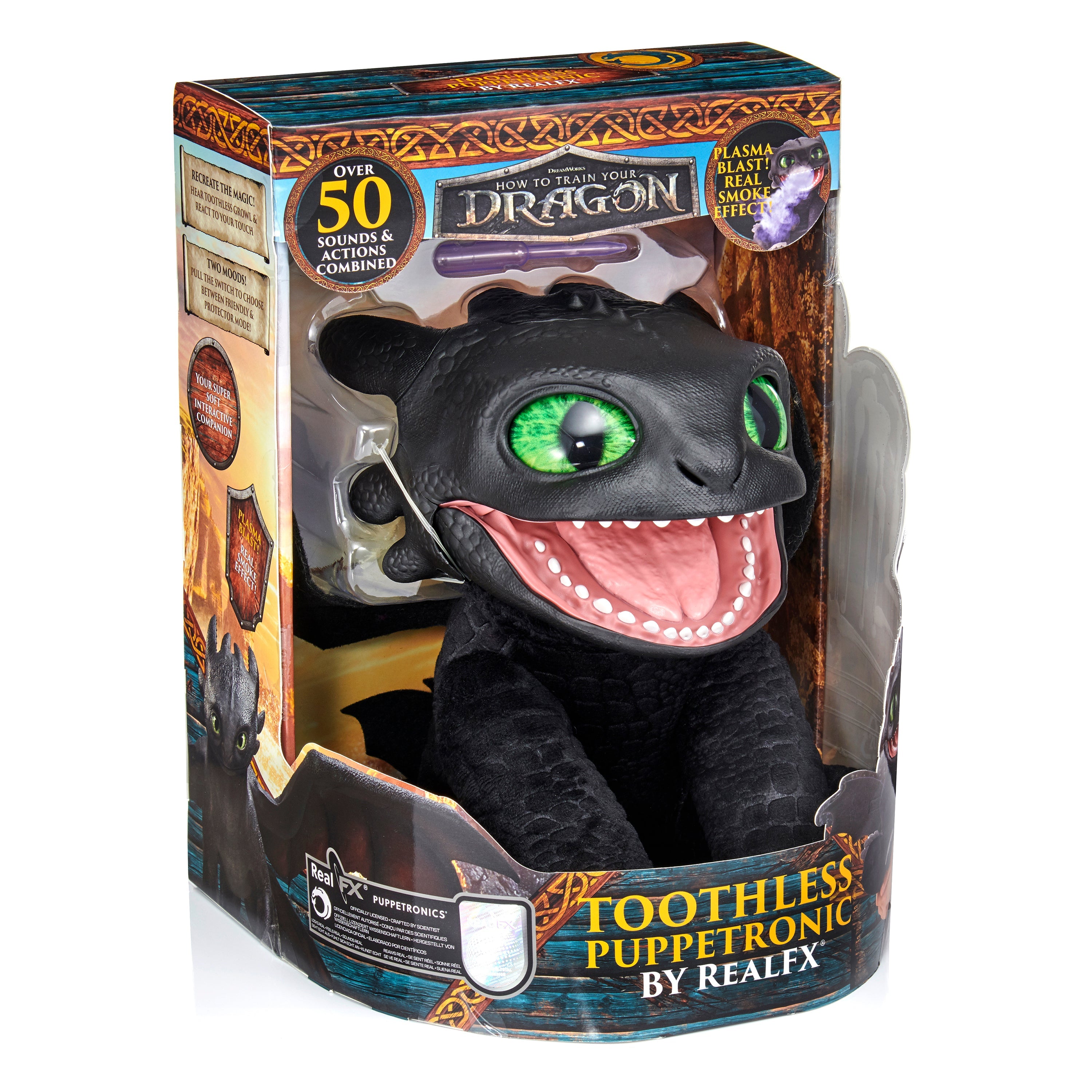 How to Train your Dragon Realfx Toothless Puppetronic Toys