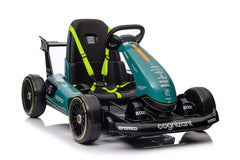 Aston Martin F1 Team 12V Go Kart for Kids Ride-On