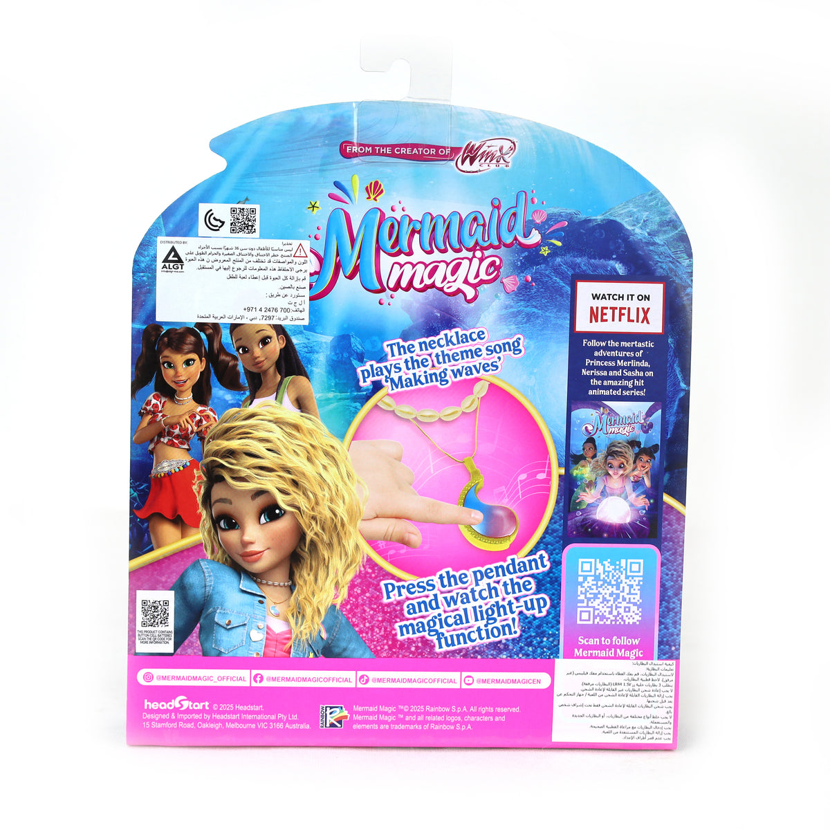 Mermaid Magic Necklace Merlinda Battery Operated